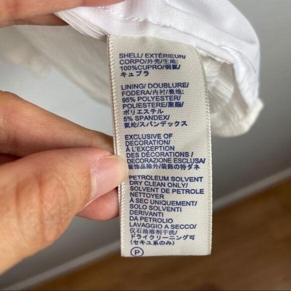 Rebecca Minkoff Deneuve Cold-Shoulder Top White Crochet Eyelet Women's Sz Small - Picture 7 of 7